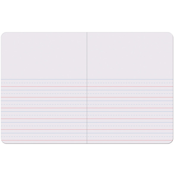 Primary Composition Book, Book Bound, D'Nealian/Zaner-Bloser, 5/8" x 5/16" x 5/16" Picture Story Ruled, 9-3/4" x 7-1/2", 100 Sheets, Pack of 6