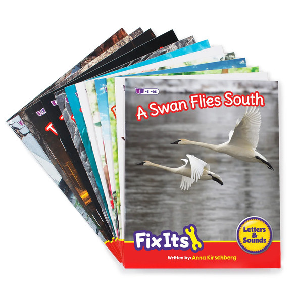 Fix Its Decodable Readers Suffixes Non-Fiction Phase 6, Set of 12 Fix Its Decodable Readers Suffixes Non-Fiction Phase 6, Set of 12