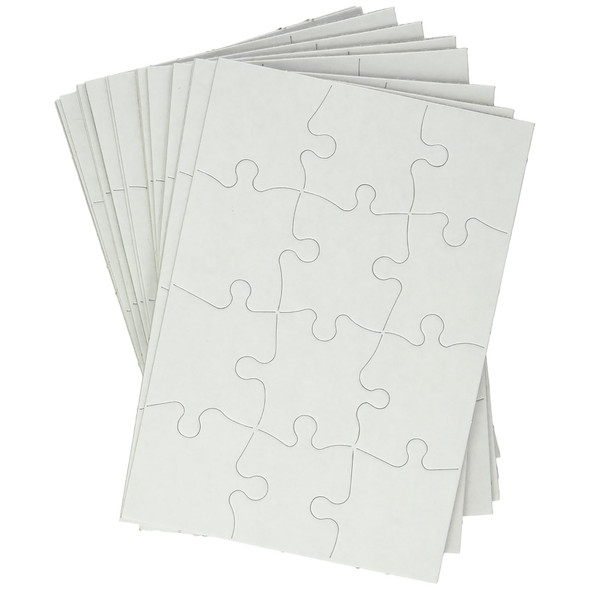 Compoz-A-Puzzle®, 5 1/2" x 8" Rectangle, 12-Piece, Pack of 24