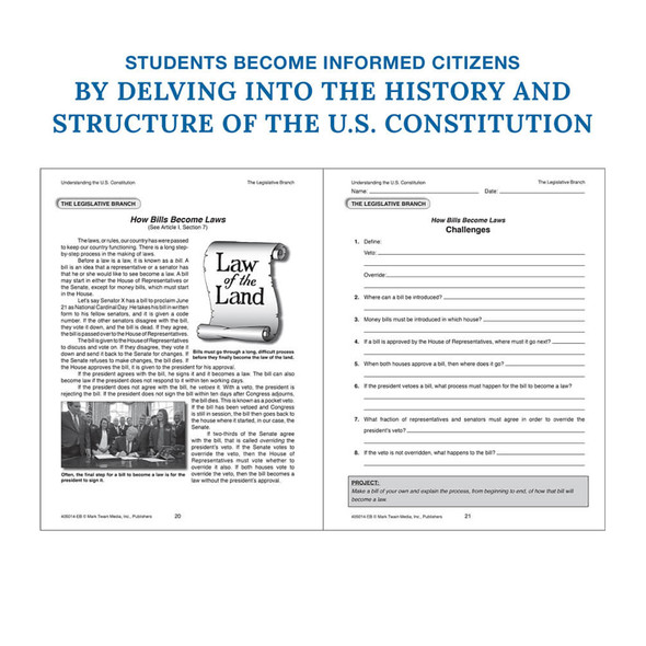 Understanding the U.S. Constitution, Grades 5-12 Understanding the U.S. Constitution, Grades 5-12