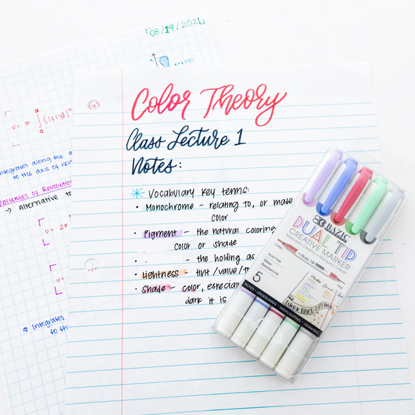 Dual-Tip Creative Markers, 5 Per Pack, 6 Packs Dual-Tip Creative Markers, 5 Per Pack, 6 Packs