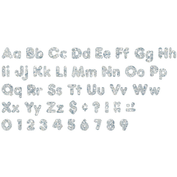 Silver Sparkle 4" Casual Combo Ready Letters®