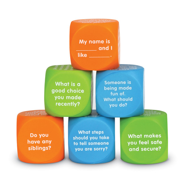 Let's Talk! Cubes, Set of 6 Let's Talk! Cubes, Set of 6