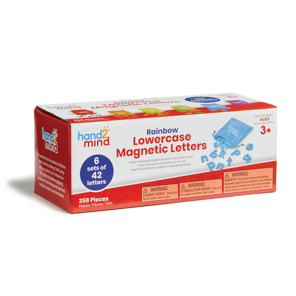 Rainbow Lowercase Magnetic Letters, 6 Sets of 42 Letters Rainbow Lowercase Magnetic Letters, 6 Sets of 42 Letters