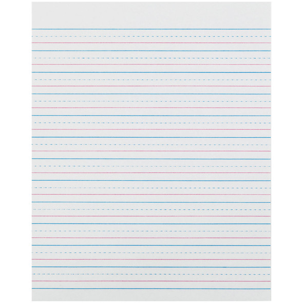 Sulphite Handwriting Paper, Dotted Midline, Grade 2, 1/2" x 1/4" x 1/4" Ruled Short, 8" x 10-1/2", 500 Sheets Per Pack, 2 Packs Sulphite Handwriting Paper, Dotted Midline, Grade 2, 1/2" x 1/4" x 1/4" Ruled Short, 8" x 10-1/2", 500 Sheets Per Pack, 2 Packs