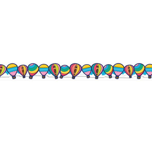 Crayola® Colors of Kindness Hot Air Balloons Extra Wide Die-Cut Deco Trim®, 37 Feet Per Pack, 6 Packs Crayola® Colors of Kindness Hot Air Balloons Extra Wide Die-Cut Deco Trim®, 37 Feet Per Pack, 6 Packs