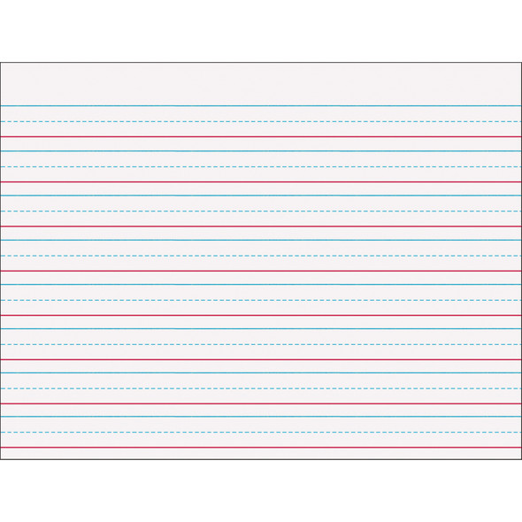 Multi-Sensory Raised Ruled Tablet, Tape Bound, 5/8" x 5/16" x 5/16" Ruled Long, 10-1/2" x 8", 40 Sheets, Pack of 3