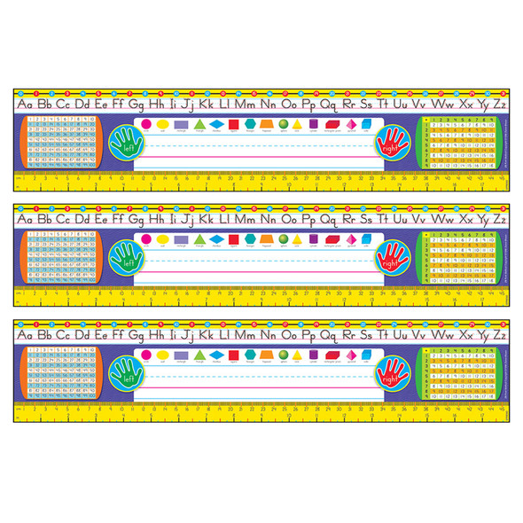Zaner-Bloser Desk Toppers® Reference Name Plates, Grades 2-3, 36 Per Pack, 3 Packs Zaner-Bloser Desk Toppers® Reference Name Plates, Grades 2-3, 36 Per Pack, 3 Packs