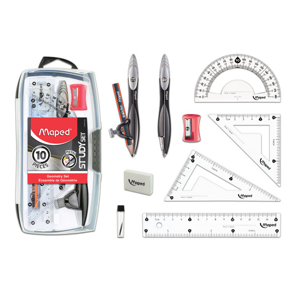 Study Metal Compass, 10 Piece Set, 6 Sets