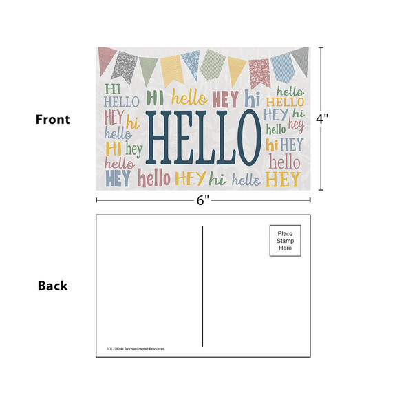 Classroom Cottage Hello Postcards, 30 Per Pack, 6 Packs Classroom Cottage Hello Postcards, 30 Per Pack, 6 Packs