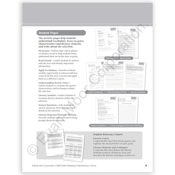 Reading Comprehension: Fiction, Grade 6