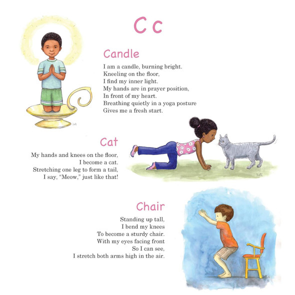ABCs of Yoga For Kids Book, Hardcover