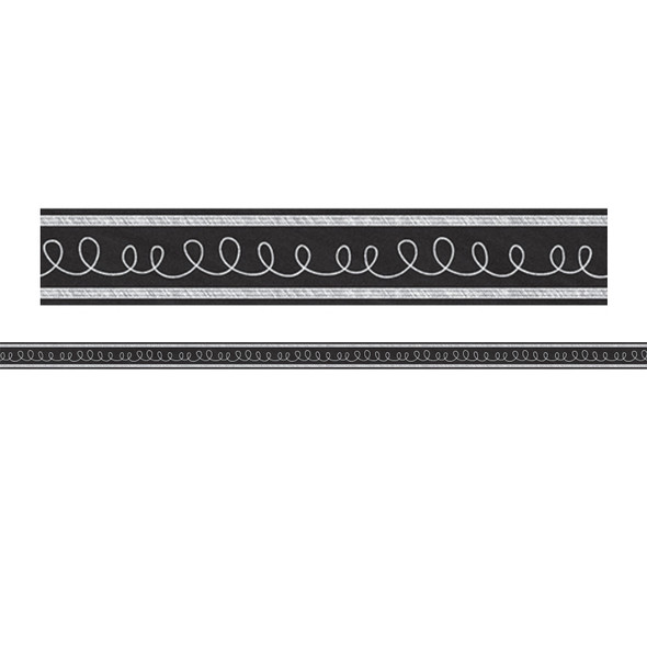 Chalkboard Brights Double-Sided Ribbon Runner, 1.5" W, 45 Feet Per Pack, 3 Packs