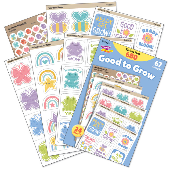 Good to Grow Sticker Variety Pack, 680 Per Pack, 2 Packs Good to Grow Sticker Variety Pack, 680 Per Pack, 2 Packs