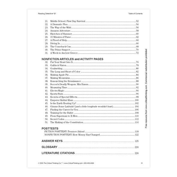 Reading Detective® B1, Grades: 7-8 Reading Detective® B1, Grades: 7-8