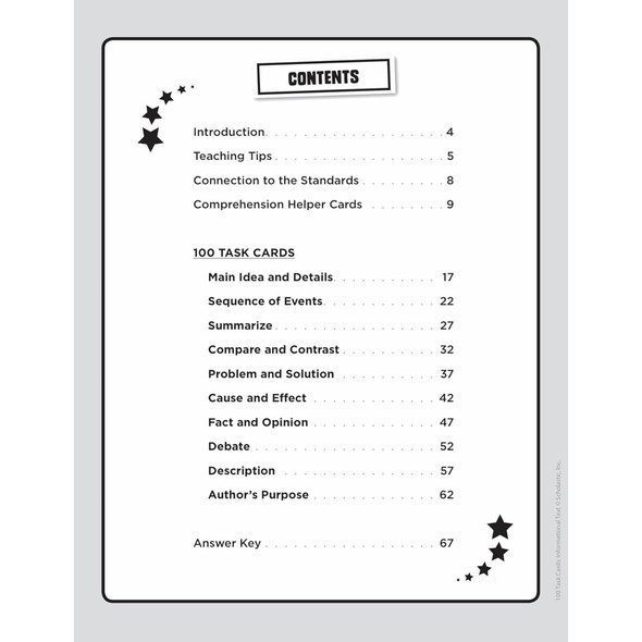 100 Task Cards: Informational Text Activity Book, Grade 4-6, Pack of 2 100 Task Cards: Informational Text Activity Book, Grade 4-6, Pack of 2