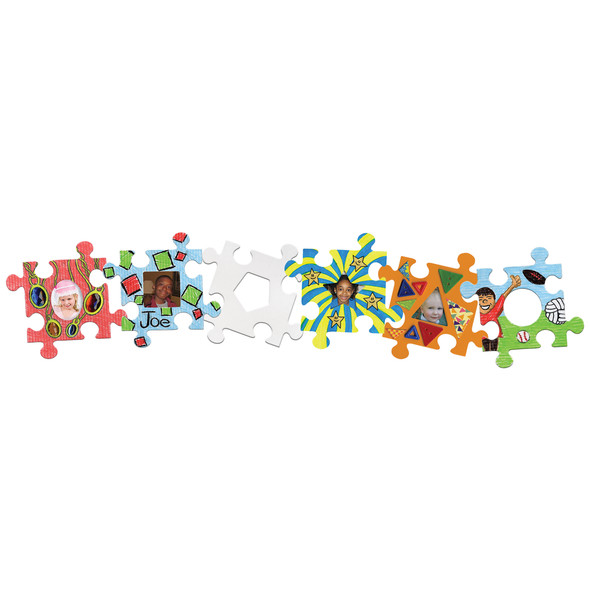 Picture Frame Puzzle Pieces, 24 Per Pack, 2 Packs