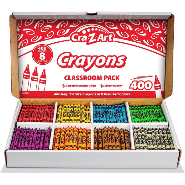 Crayon Class Pack, 8 Color, 400 Count Box Crayon Class Pack, 8 Color, 400 Count Box
