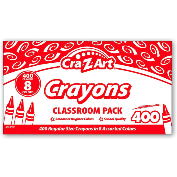 Crayon Class Pack, 8 Color, 400 Count Box Crayon Class Pack, 8 Color, 400 Count Box