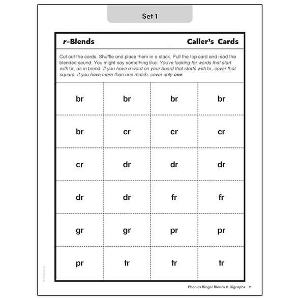 Phonics Bingo: Blends & Digraphs Activity Book Phonics Bingo: Blends & Digraphs Activity Book