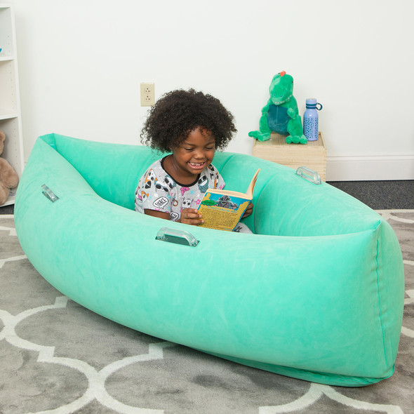 Comfy Hugging Peapod Sensory Pod, 60", Ages 6-12 Up to 3-5'1" Tall, Green Comfy Hugging Peapod Sensory Pod, 60", Ages 6-12 Up to 3-5'1" Tall, Green