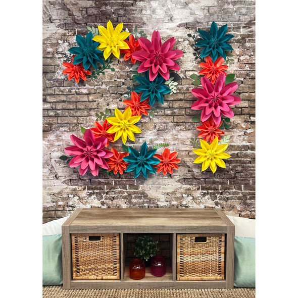 Beautiful Brights Paper Flowers, Pack of 4 Beautiful Brights Paper Flowers, Pack of 4