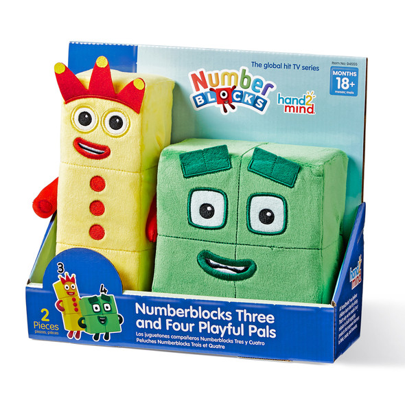 Numberblocks 3 & 4 Playful Pals Plush Numberblocks 3 & 4 Playful Pals Plush