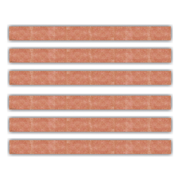 Moving Mountains Terra Cotta Straight Border Trim, 35 Feet Per Pack, 6 Packs