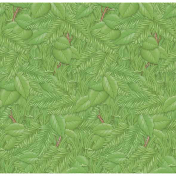 Bulletin Board Art Paper, Tropical Foliage, 48" x 12', 4 Rolls