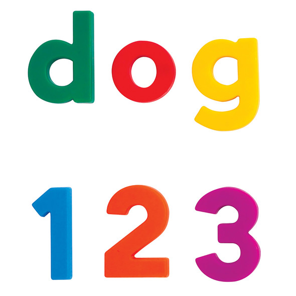 AlphaMagnets® & MathMagnets®, Multi-Colored, 126 Pieces