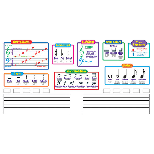 Music Symbols–Wipe-Off® Bulletin Board Set