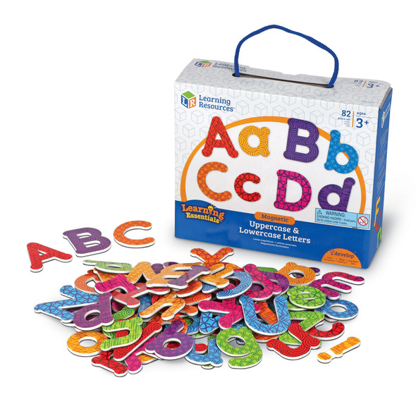 Magnetic Uppercase & Lowercase Letters, 82-Piece Set Magnetic Uppercase & Lowercase Letters, 82-Piece Set