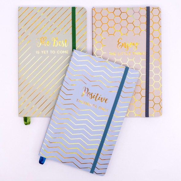 Haze Journal, 8.2" x 5.11", Green, Pack of 3