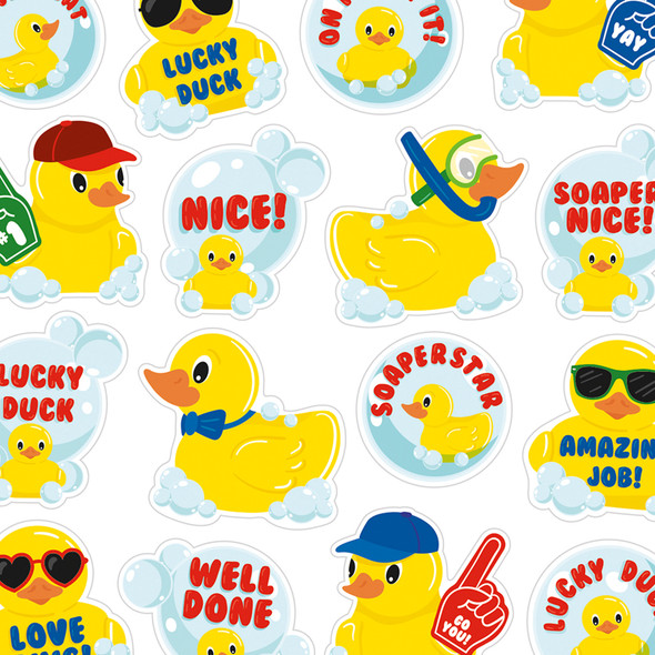 Rubber Duckies Bubblebath Scented Stickers, 80 Per Pack, 6 Packs Rubber Duckies Bubblebath Scented Stickers, 80 Per Pack, 6 Packs