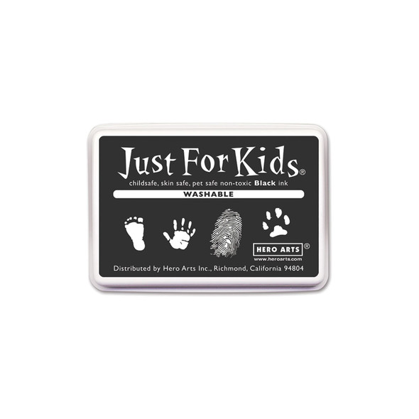 Just for Kids® Washable Ink Pad, Black, Pack of 6 Just for Kids® Washable Ink Pad, Black, Pack of 6