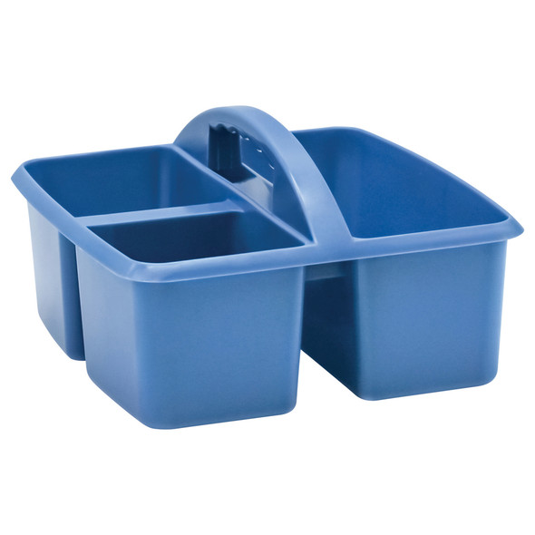 Slate Blue Plastic Storage Caddy, Pack of 6