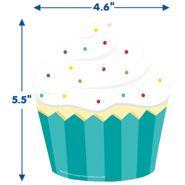 Cupcake Paper Cut-Outs, 36 Per Pack, 3 Packs