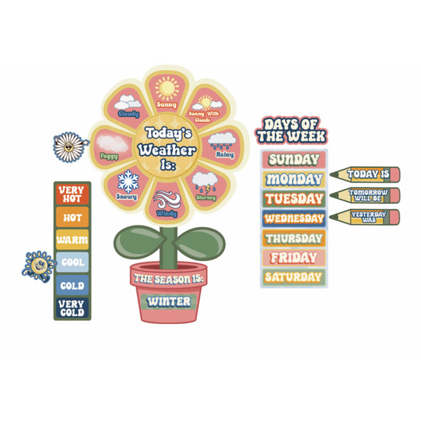 S'Cool Era Calendar Bulletin Board Set, 100 Pieces