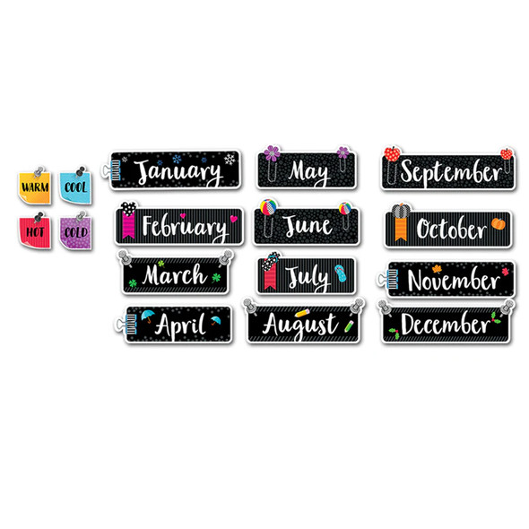 Bold & Bright Calendar Bulletin Board Set