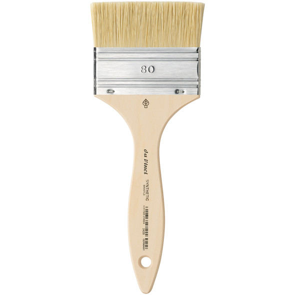 SYNTHETIC Mottler Brush, Natural Hog, Acrylic & Oil, Flat, Series 2429, Size 80