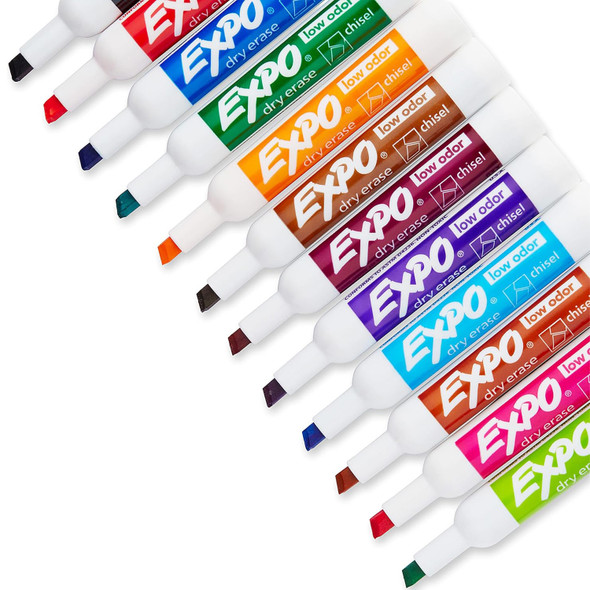 Low Odor Dry Erase Markers, Chisel Tip, Vibrant Colors, 16 Count Low Odor Dry Erase Markers, Chisel Tip, Vibrant Colors, 16 Count