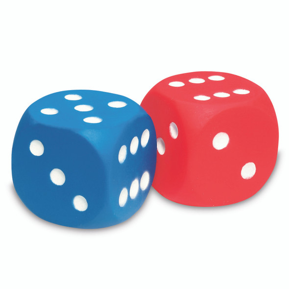 Foam Dot Dice, 2 Per Pack, 3 Packs