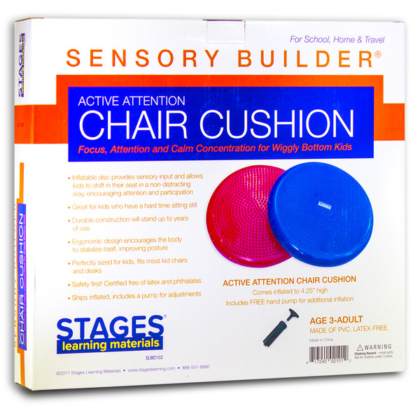 Sensory Builder® Active Attention Chair Cushion, Red Sensory Builder® Active Attention Chair Cushion, Red