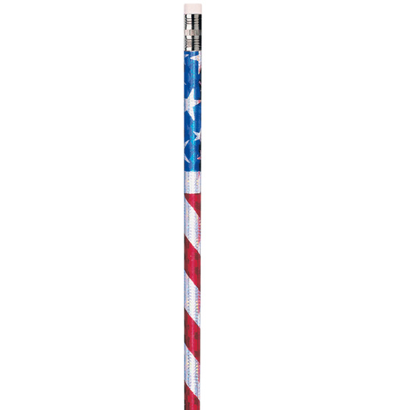 Stars & Stripes Glitz Pencils, 12 Per Pack, 12 Packs Stars & Stripes Glitz Pencils, 12 Per Pack, 12 Packs