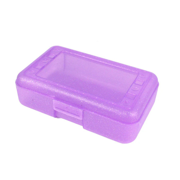 Pencil Box, Purple Sparkle, Pack of 12 Pencil Box, Purple Sparkle, Pack of 12