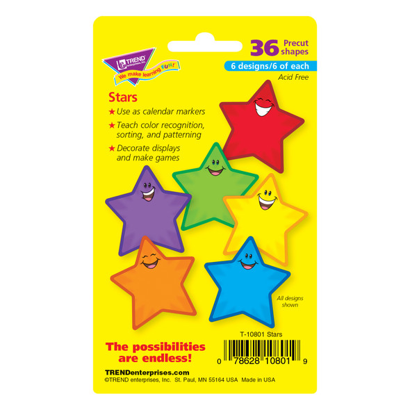 Stars Mini Accents Variety Pack, 36 Per Pack, 6 Packs Stars Mini Accents Variety Pack, 36 Per Pack, 6 Packs
