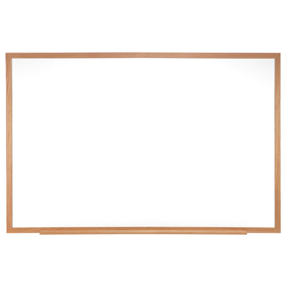 Non-Magnetic Whiteboard with Wood Frame, 18"H x 24"W