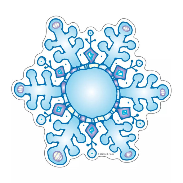 Snowflakes Cut-Outs by DJ Inkers, 36 Per Pack, 3 Packs Snowflakes Cut-Outs by DJ Inkers, 36 Per Pack, 3 Packs
