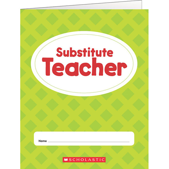 Substitute Teacher Folder, Pack of 6
