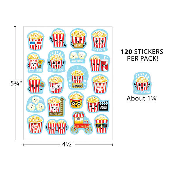 Popcorn Smelly Stickers, 120 Per Pack, 6 Packs Popcorn Smelly Stickers, 120 Per Pack, 6 Packs